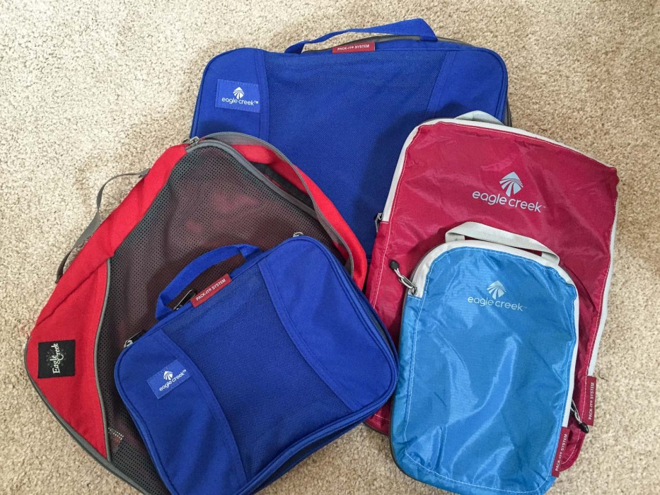 How to use packing cubes -Eagle Creek Pack It cubes review
