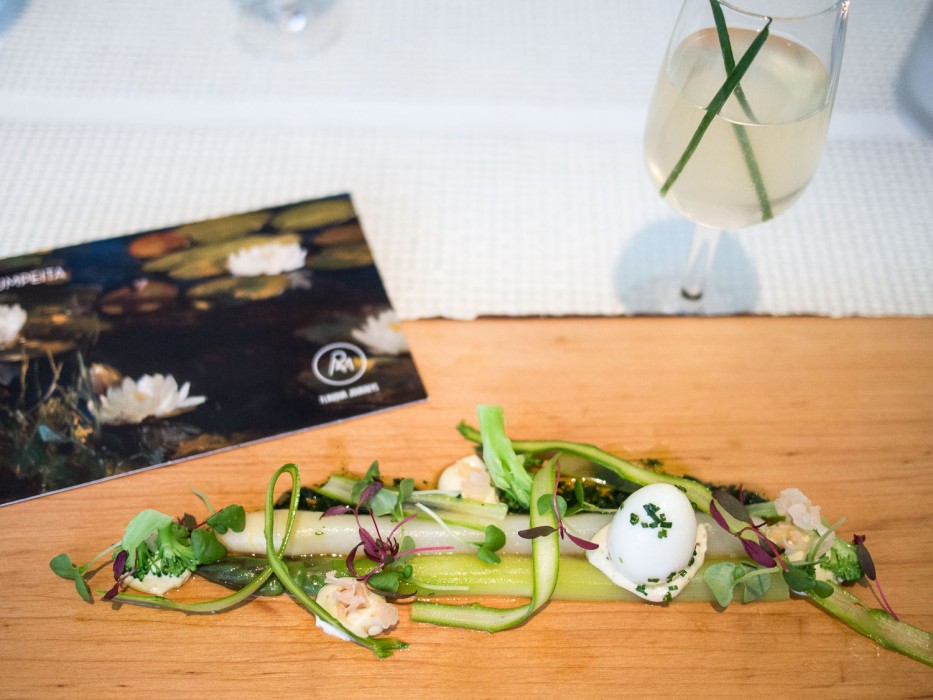 Asparagus and quail egg- A21 Dining review, Helsinki