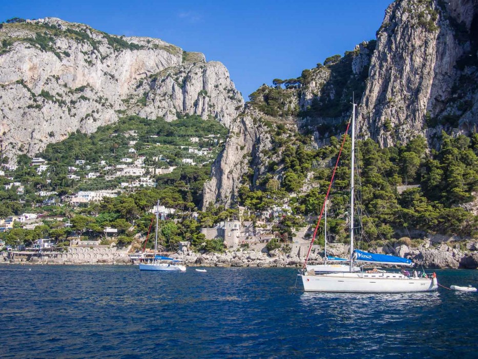 Capri on Wine & Sail flotilla, Amalfi Coast