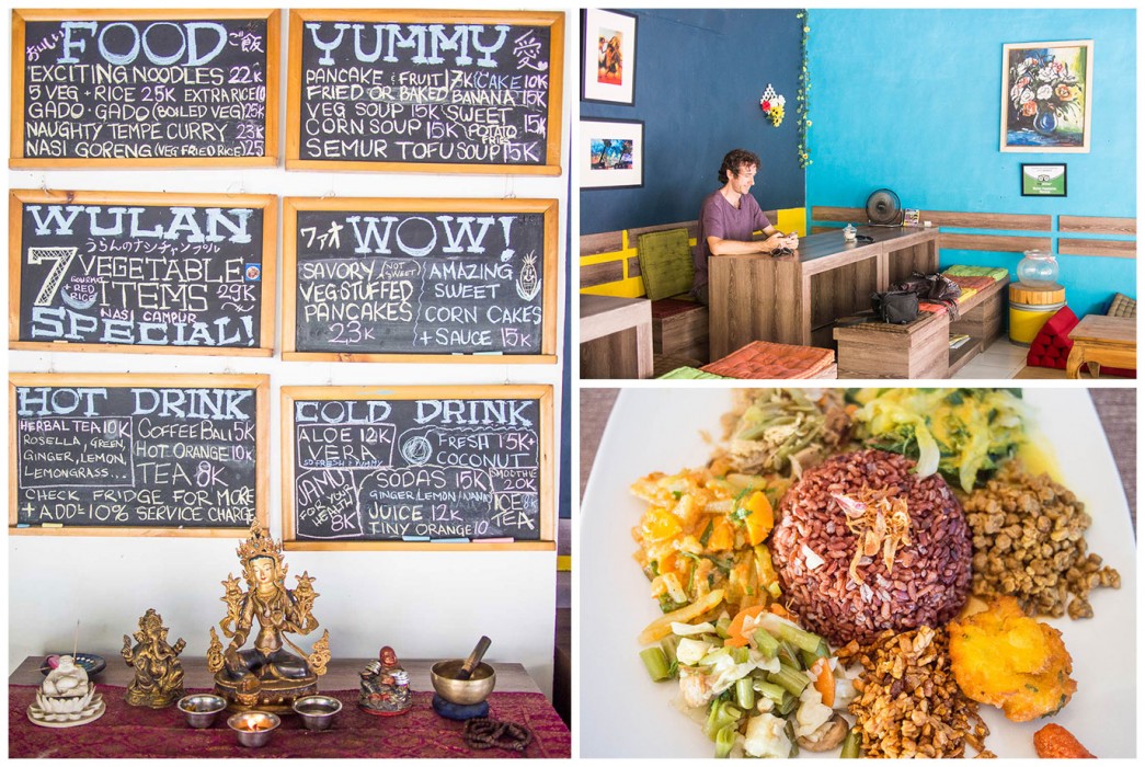 Ubud vegetarian restaurants- Wulan vegetarian warung