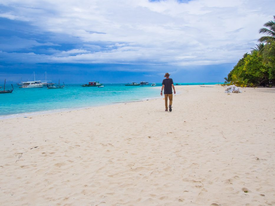 The main beach on Fulidhoo, Maldives