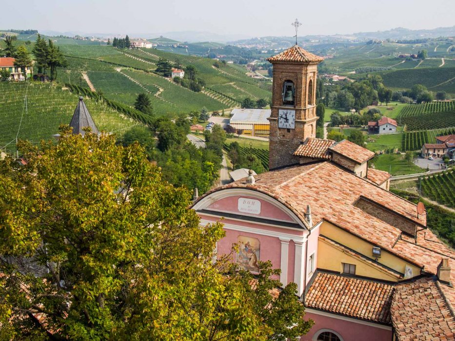 The view from the roof of the Barolo Wine Museum