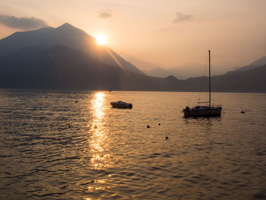 Sunset from Caffe Varenna, Lake Como, Italy
