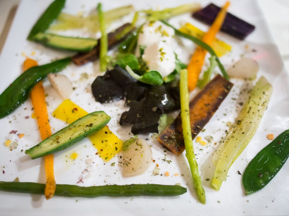 Vegetable starter at Il Cavatappi, Varenna