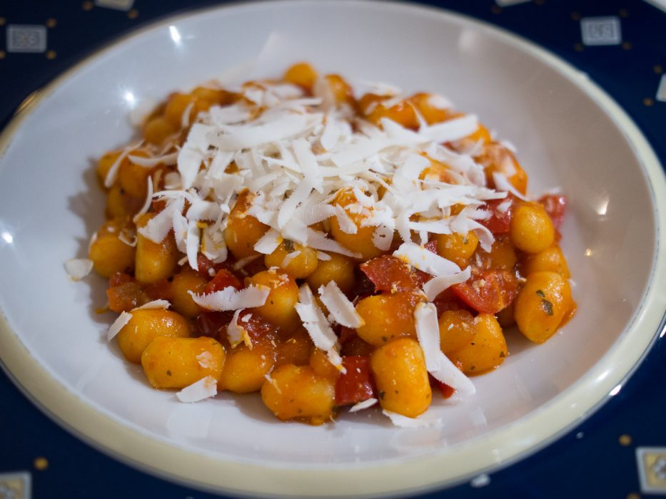 Gnocchi at Il Cavatappi, Varenna, Lake Como, Italy