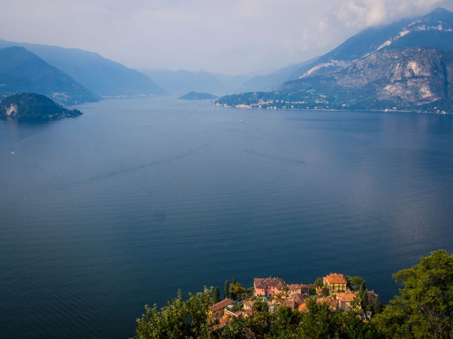 The view of Varenna from Castello Vezio, Lake Como