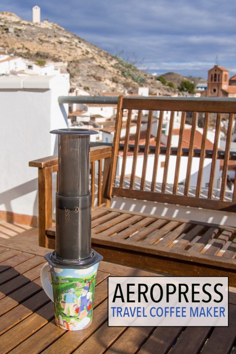 The AeroPress is the best travel coffee maker. It's light, compact, durable, easy to use, and makes the best coffee you've ever tasted.
