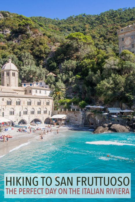 The remote abbey and beach of San Fruttuoso is one of the highlights of the Italian Riviera in Liguria. The hike from Camogli to San Fruttuoso and the ferry back to Rapallo was the perfect day trip. 
