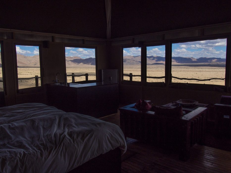 Moon Mountain Lodge, Namibia - view from the tent