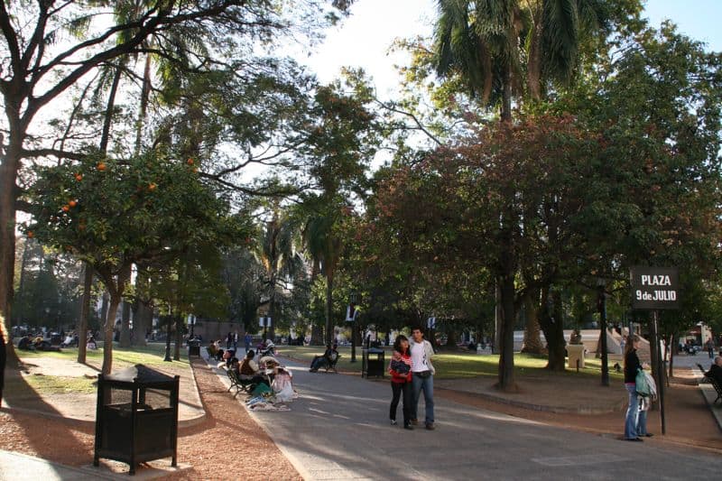 Plaza 9 de Julio, Salta