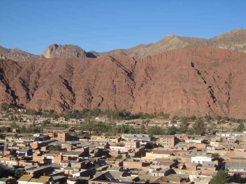 View of Tupiza from above