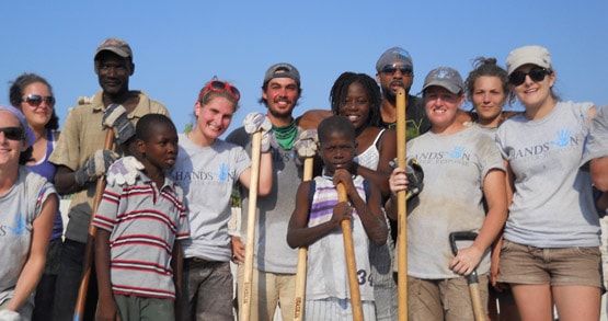 Kirsty volunteering in Haiti