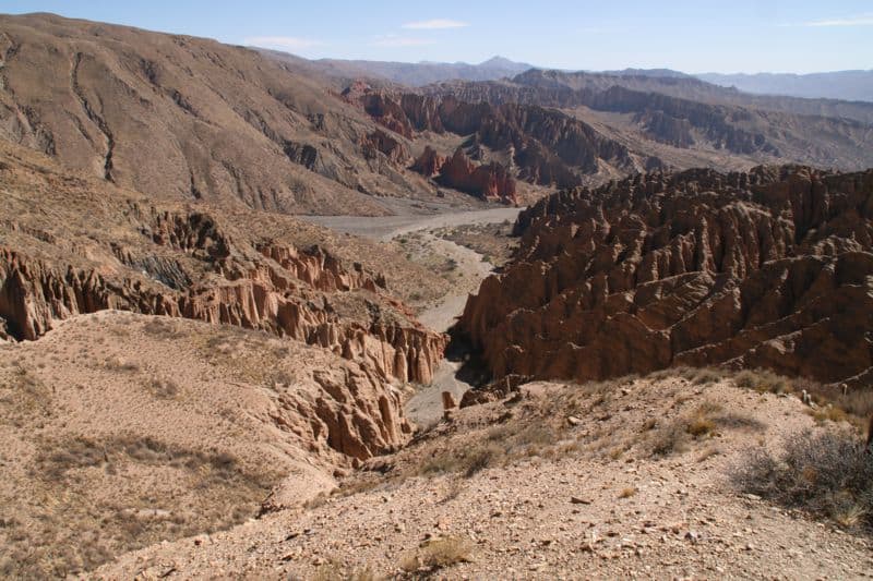 Canyon scenery outside of Tupiza