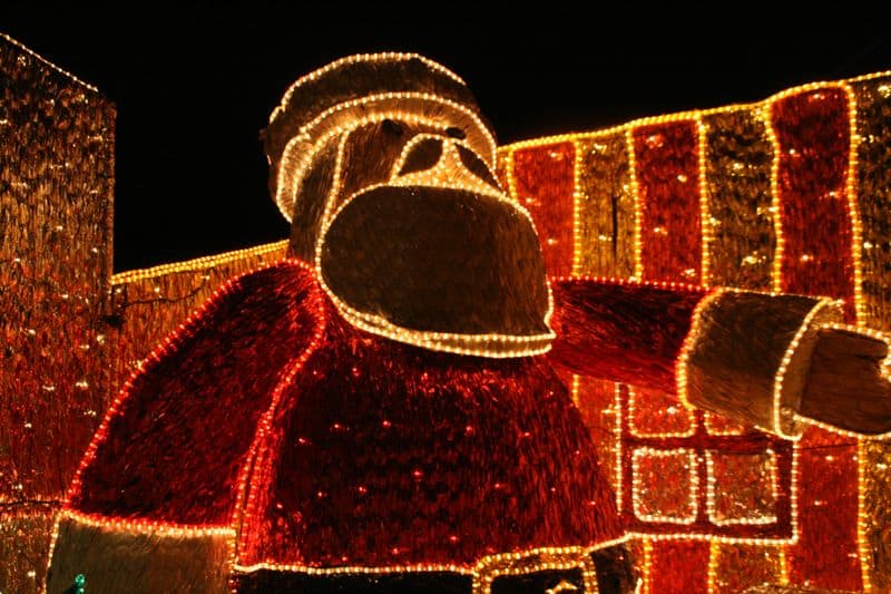 Father Christmas lights, Medellin