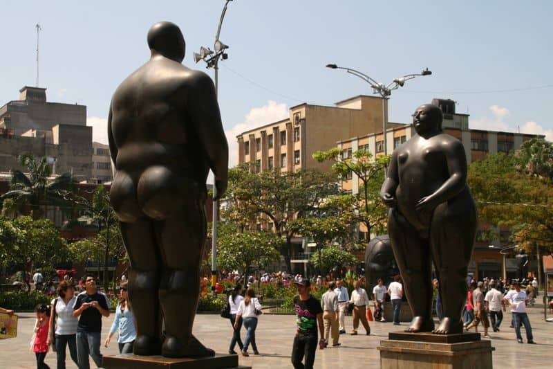 Botero sculpture, Plaza de Botero, Medellin Botero sculpture, Plaza de Botero, Medellin
