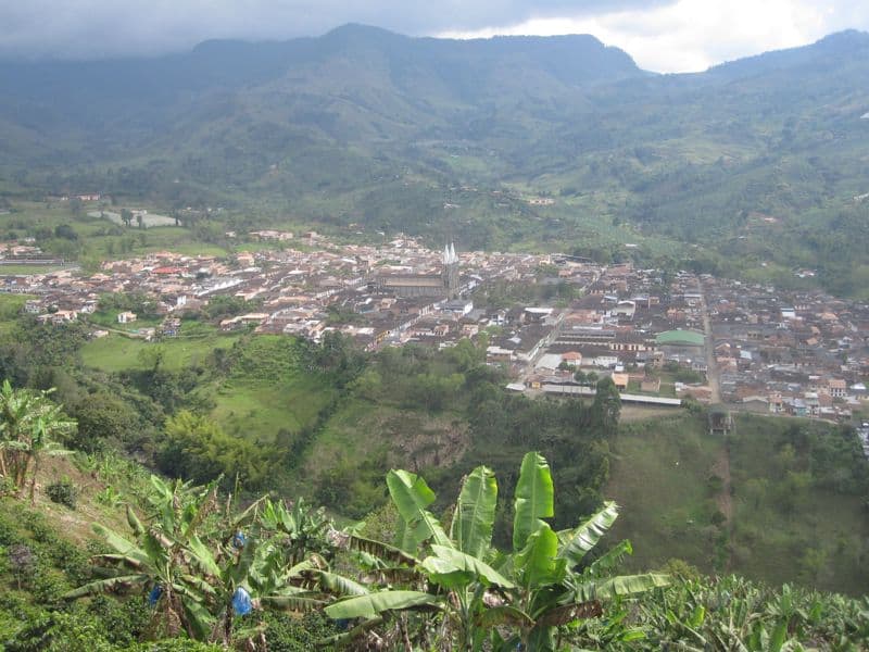 View of Jardín from the Teleférico