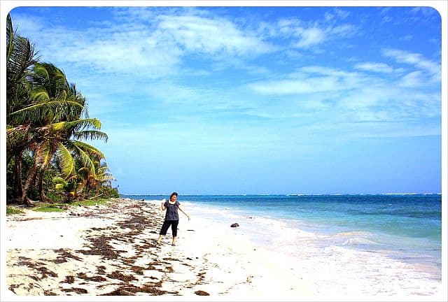 Jess on Little Corn Island Nicaragua