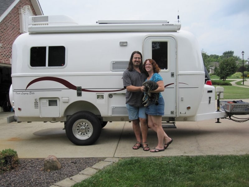 Chris & Cherie & Kiki from Technomadia with RV