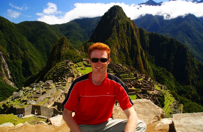 Nomadic Samuel at Machu Picchu