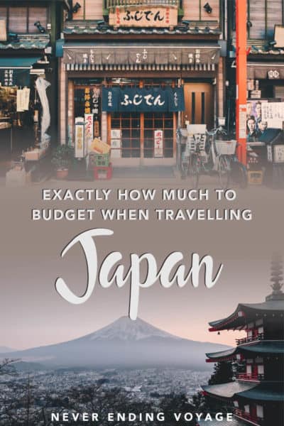 Exactly how much to budget for your trip to Japan | japan budget, japan travel costs