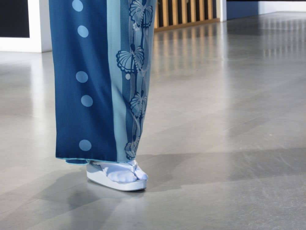 Socks and sandles with a kimono Socks and sandles with a kimono
