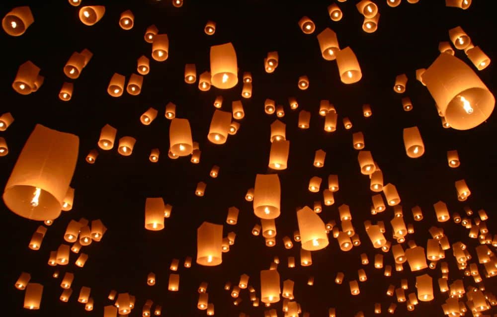 Yee Peng lantern release