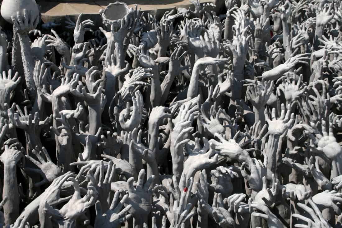 Hands in hell, White Temple