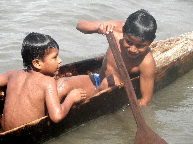 Local boys, Misahuallí, Ecuador