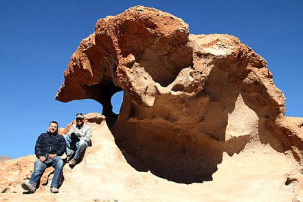 Mike and Juergen in Bolivia