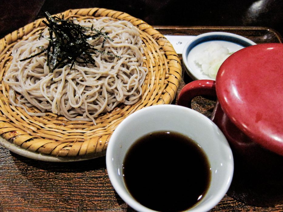 Zaru Soba, a Japanese vegetarian food