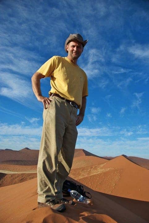 Mike Hodson in Namibia