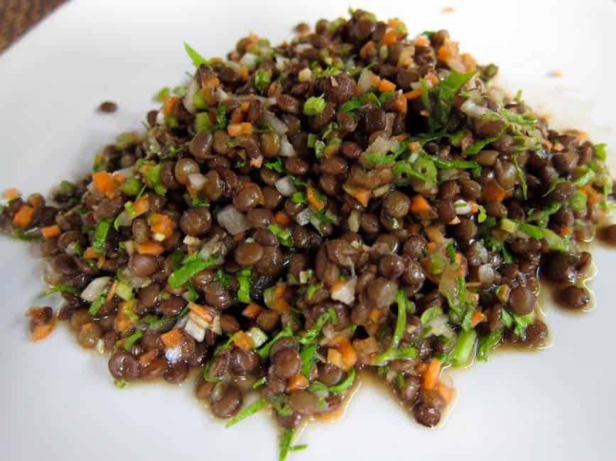 Lentil salad, Tianzi Tea House