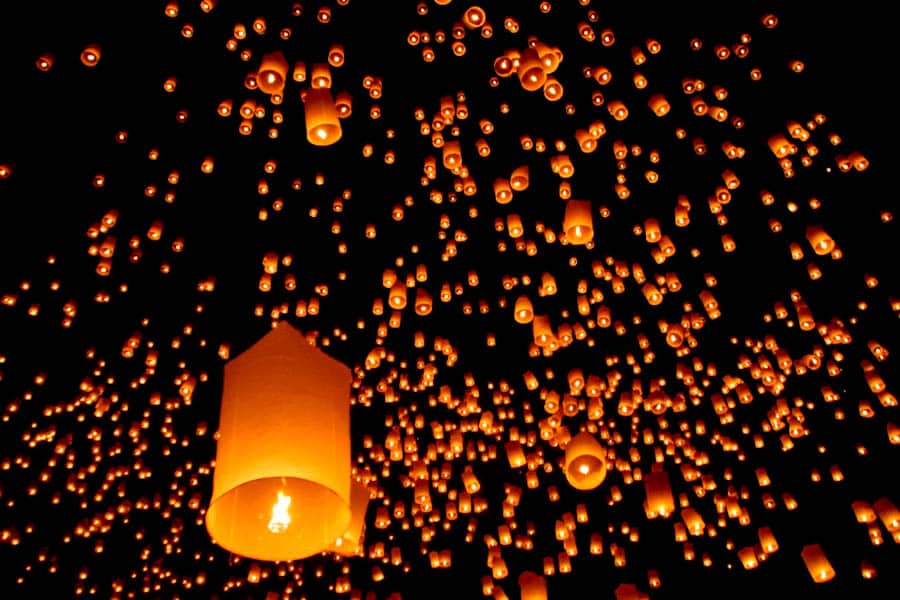 Yee Peng festival, Chiang Mai Yee Peng festival, Chiang Mai