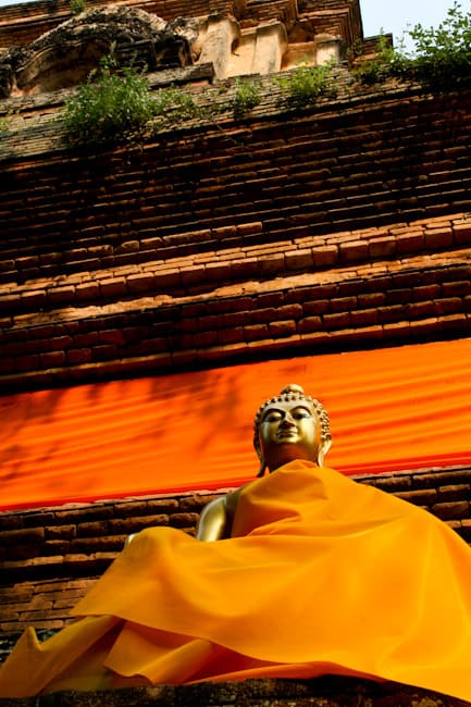 Wat Lok Mali Buddha in chedi