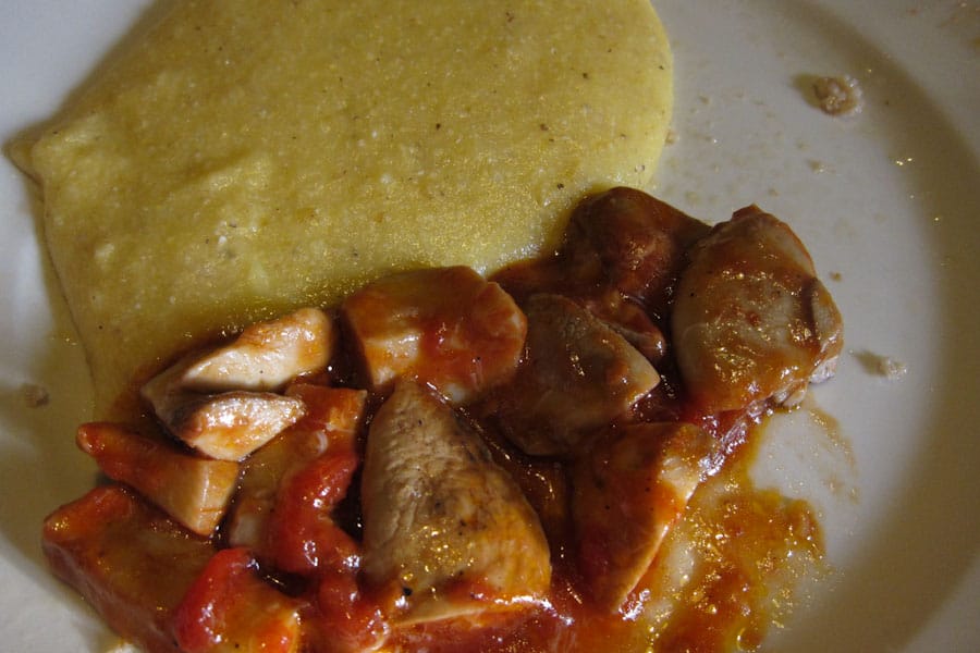 Polenta and porcini