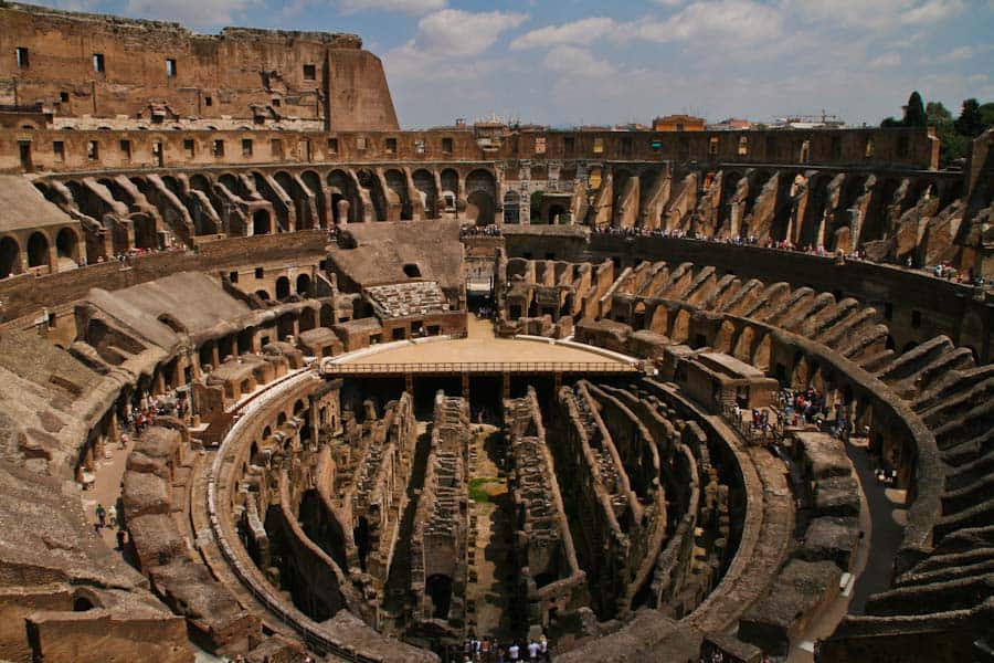 Colosseum view from third tier