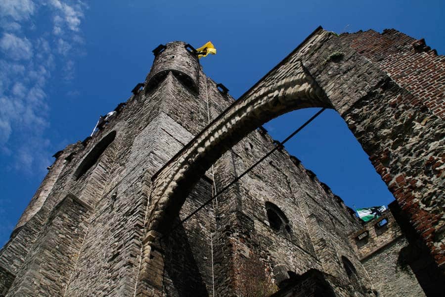 Ghent castle close up