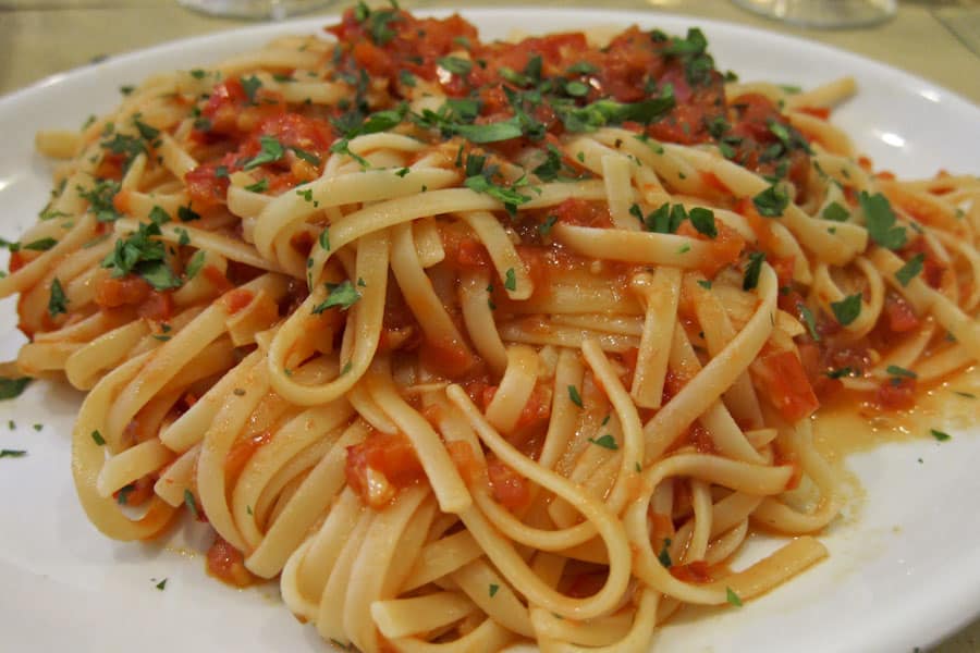 Linguine all'arrabiata