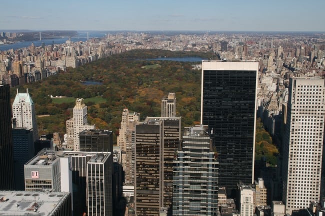 View of Central Park, New York