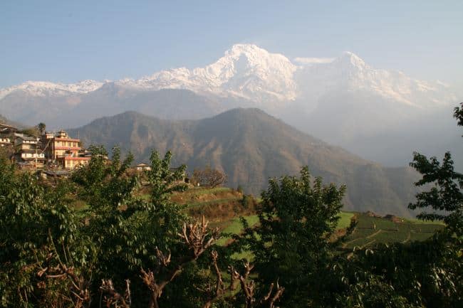 Himalaya view from Ghandruk, Nepal