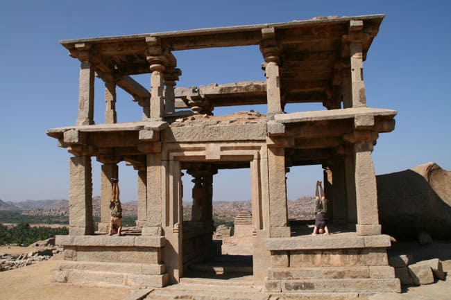 Yoga at Hampi, India