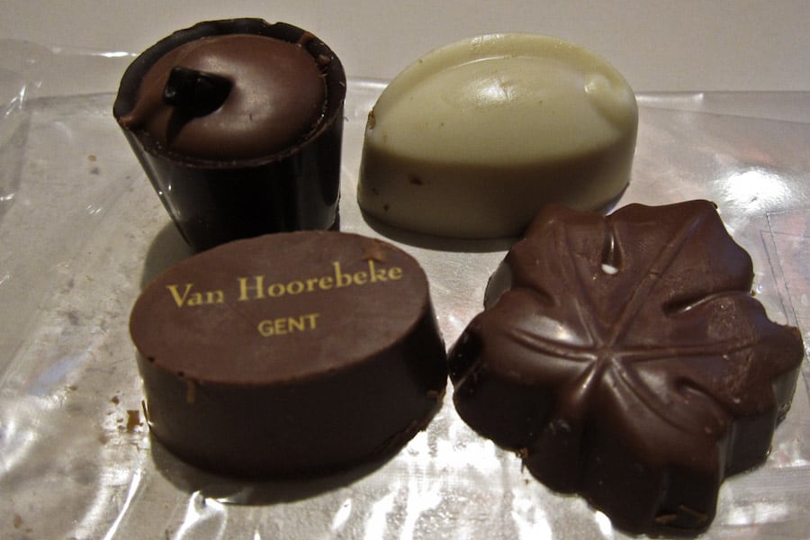 Chocolates from Van Hoorebeke Chocolates from Van Hoorebeke