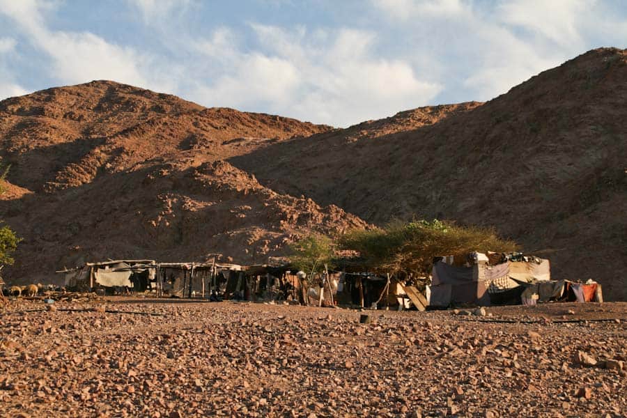 Bedouin camp at Feynan