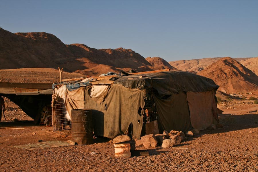 Bedouin tent at Feynan