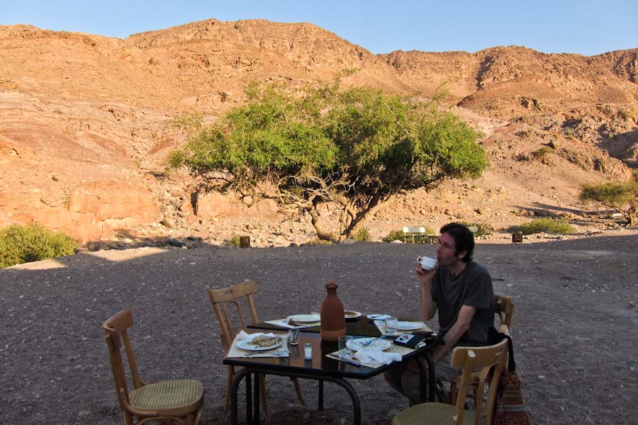 Breakfast at Feynan Ecolodge