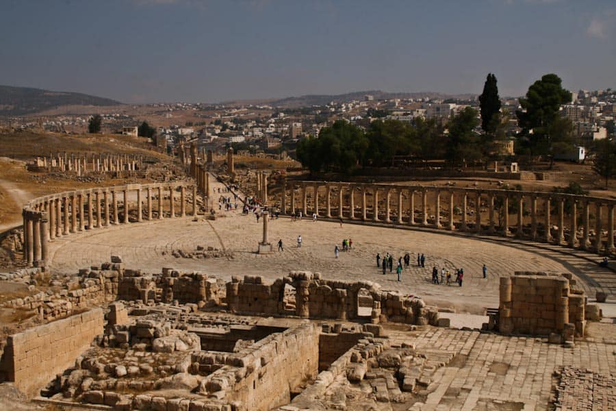 Oval Plaza and Forum at Jerash, Jordan