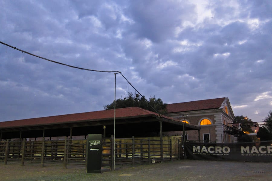 Animal pens at old slaughterhouse, now MACRO al Mattatoio in Testaccio