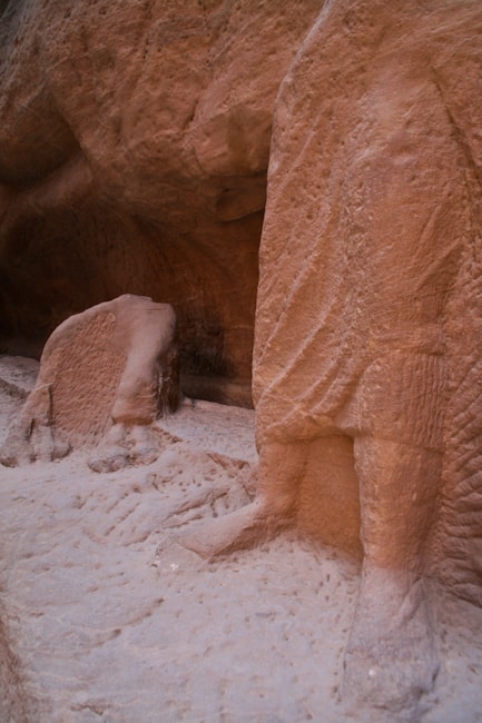 Carving in the Siq, Petra