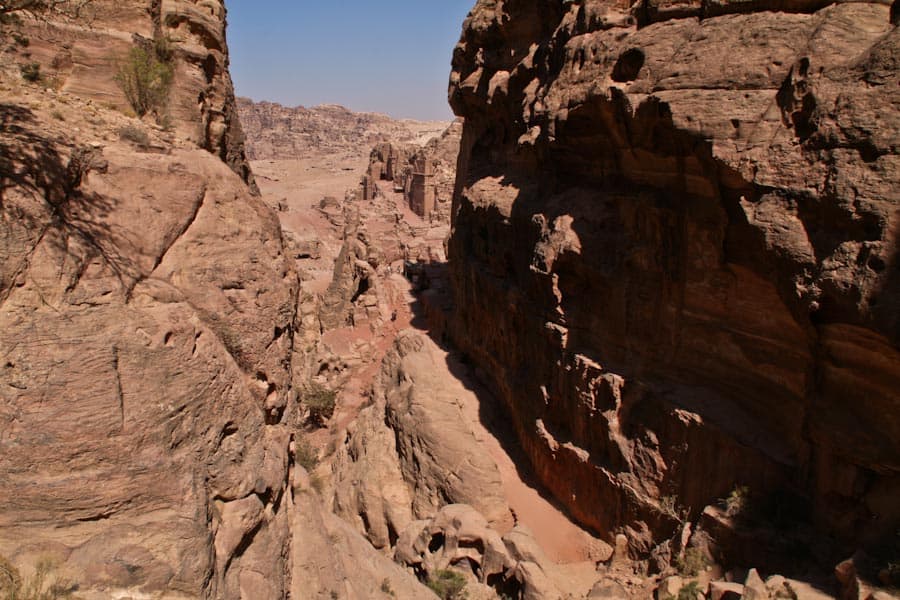 Another view on the walk up to the High Place, Petra