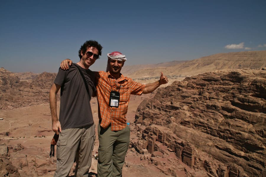 Simon and Kamel at the top of the High Place
